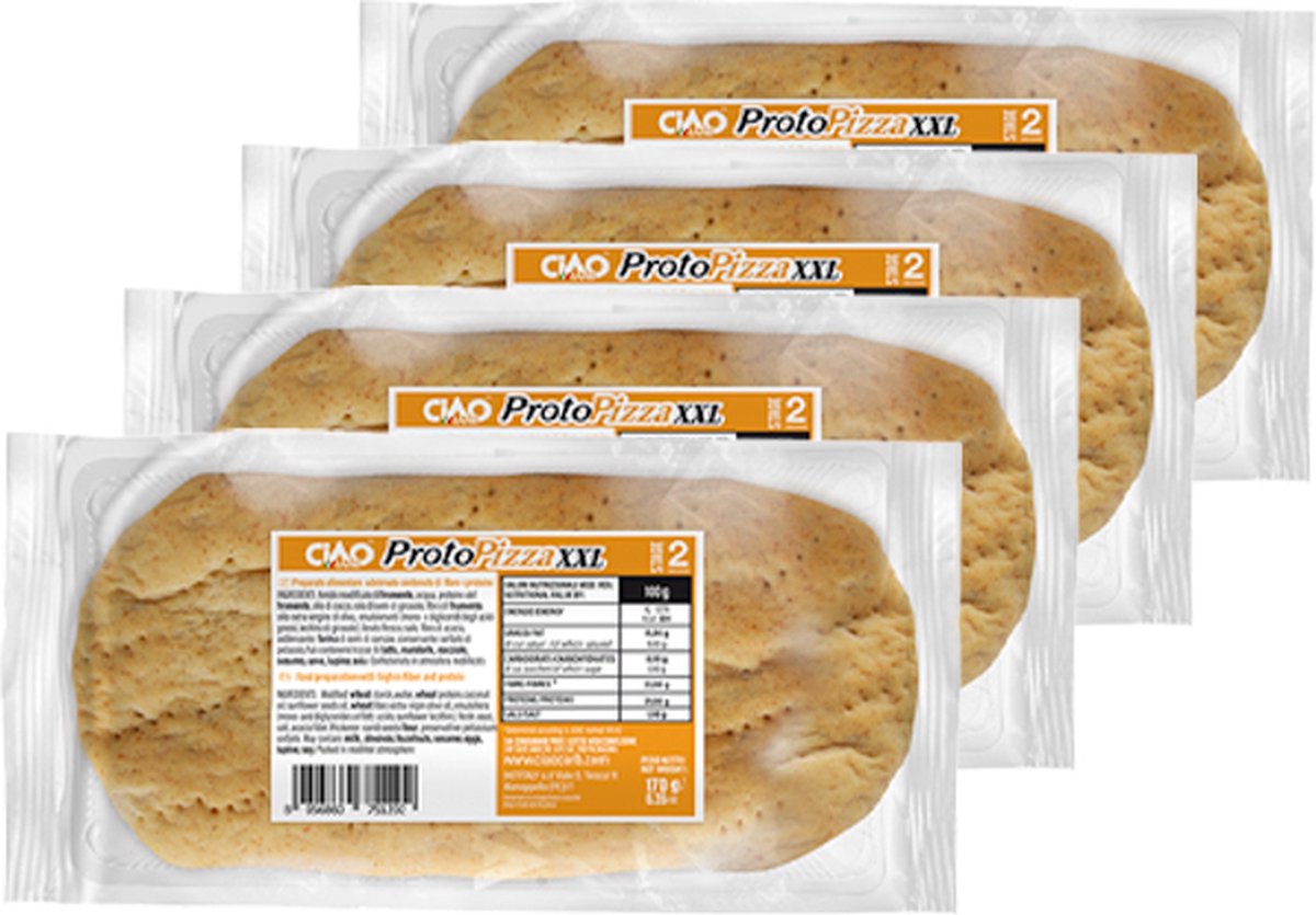 Goedkoopste CiaoCarb | Protopizza XXL | 4 stuks | 4 x 170 gram