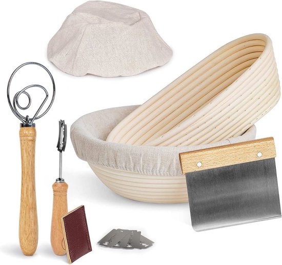 Layba Rijsmand Ovaal Medium (700–900g) – Rattan Banneton voor Desem en Gistdeeg