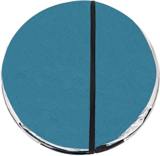 MOZY - Pop-up Strandtent - Grijs/Turquoise - 145 x 100 x 70 cm - met Draagtas - UV30 - UV Werend - UV Bescherming - Windbescherming van MOZY — afbeelding 4
