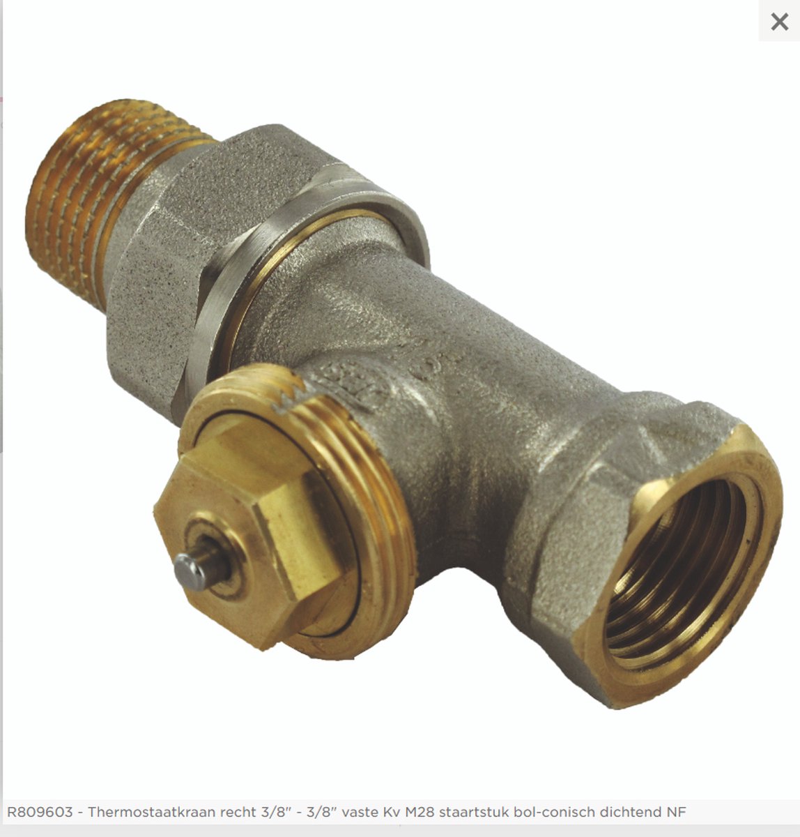 Comap R809 thermostatisch kraanlichaam recht binnendraad 3/8F.