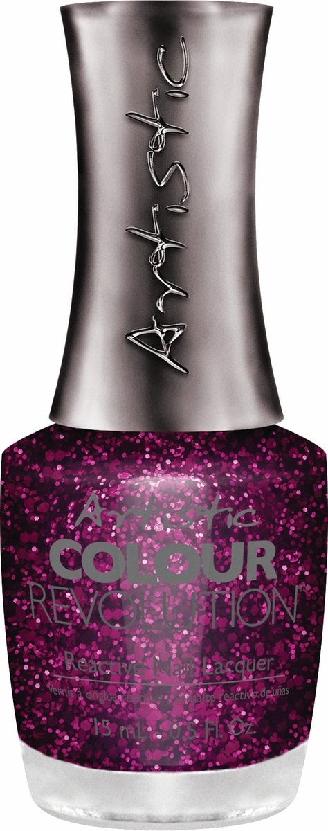 Goedkoopste Artistic Nail Design Colour Revolution ' Dressed In Glam ' ( Magenta-Paars Glitter