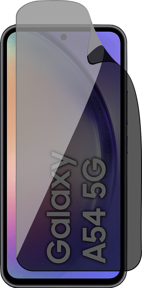 Privacy Screenprotector geschikt voor Samsung Galaxy A54 - 1x FlexGuard Screen Protector