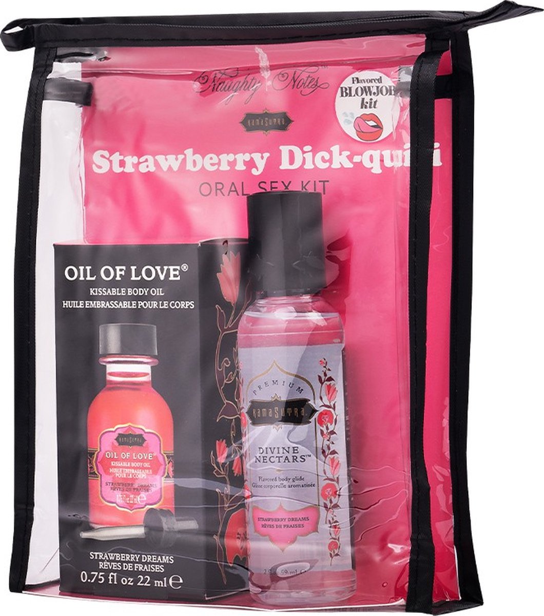 Kamasutra - Oral Sex Cocktail Kit - Strawberry Dick-quiri