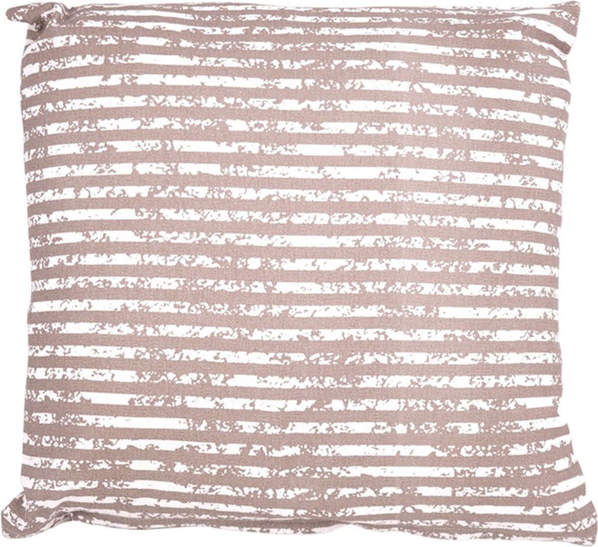Linen & More Vintage Stripe Taupe Kussen | 45 X 45 | Sierkussen Voor Woonkamer Of Slaapkamer