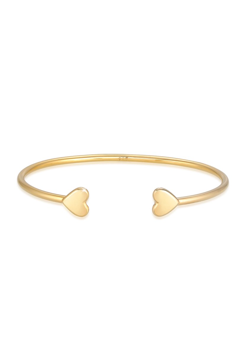 Elli PREMIUM - Armband - Armreif Offen Herz Liebe Love Valentin 925 Silber - Dames