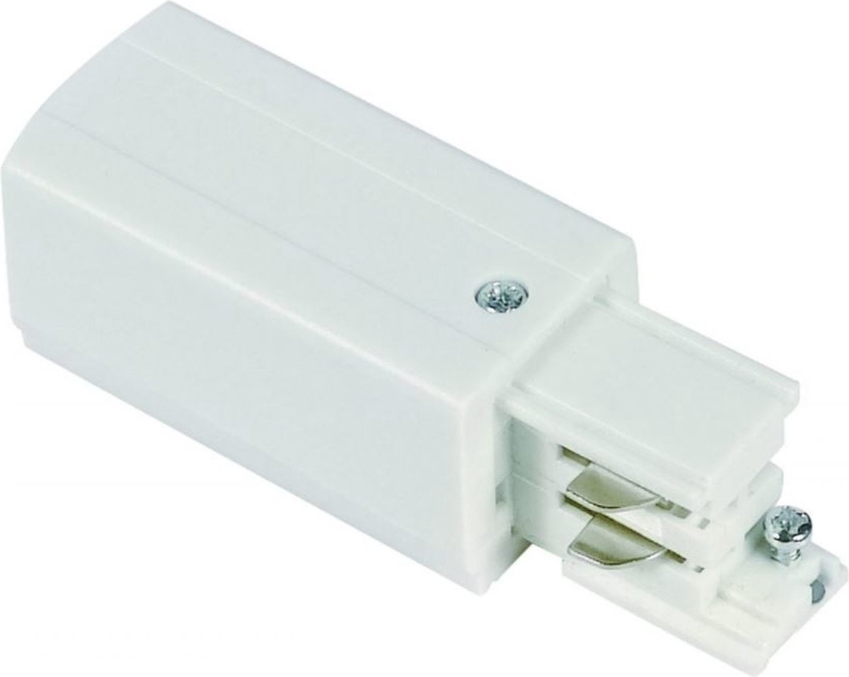 Ledvion - 1-Fase Rail Power Connector (Wit) - Naadloze Intergratie 1-Fase