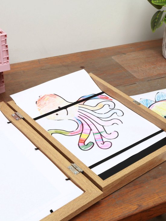 Deknudt Frames cadre photo interchangeable pour dessins d'enfants - naturel - A4