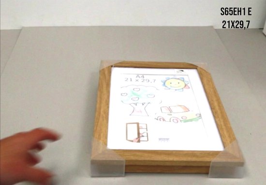 Deknudt Frames cadre photo interchangeable pour dessins d'enfants - naturel - A4