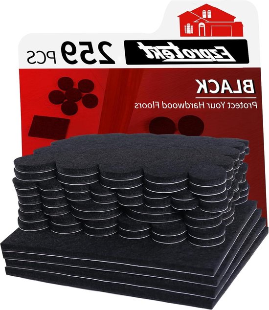 Scotch Viltpads Vilten Meubelpads Voor Het Beschermen Van Hardhouten Vloeren Rond Bruin Diameter 15 Inch 24 Pads~p139067562