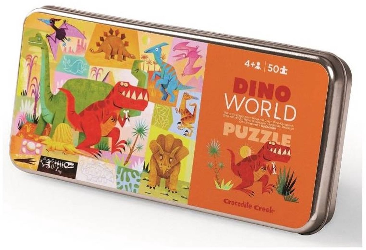 Crocodile Creek Puzzel Dino World - 50 stukjes