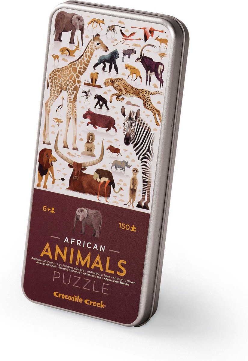 Crocodile Creek 150-delige Blikken Puzzel/Assortiment 18