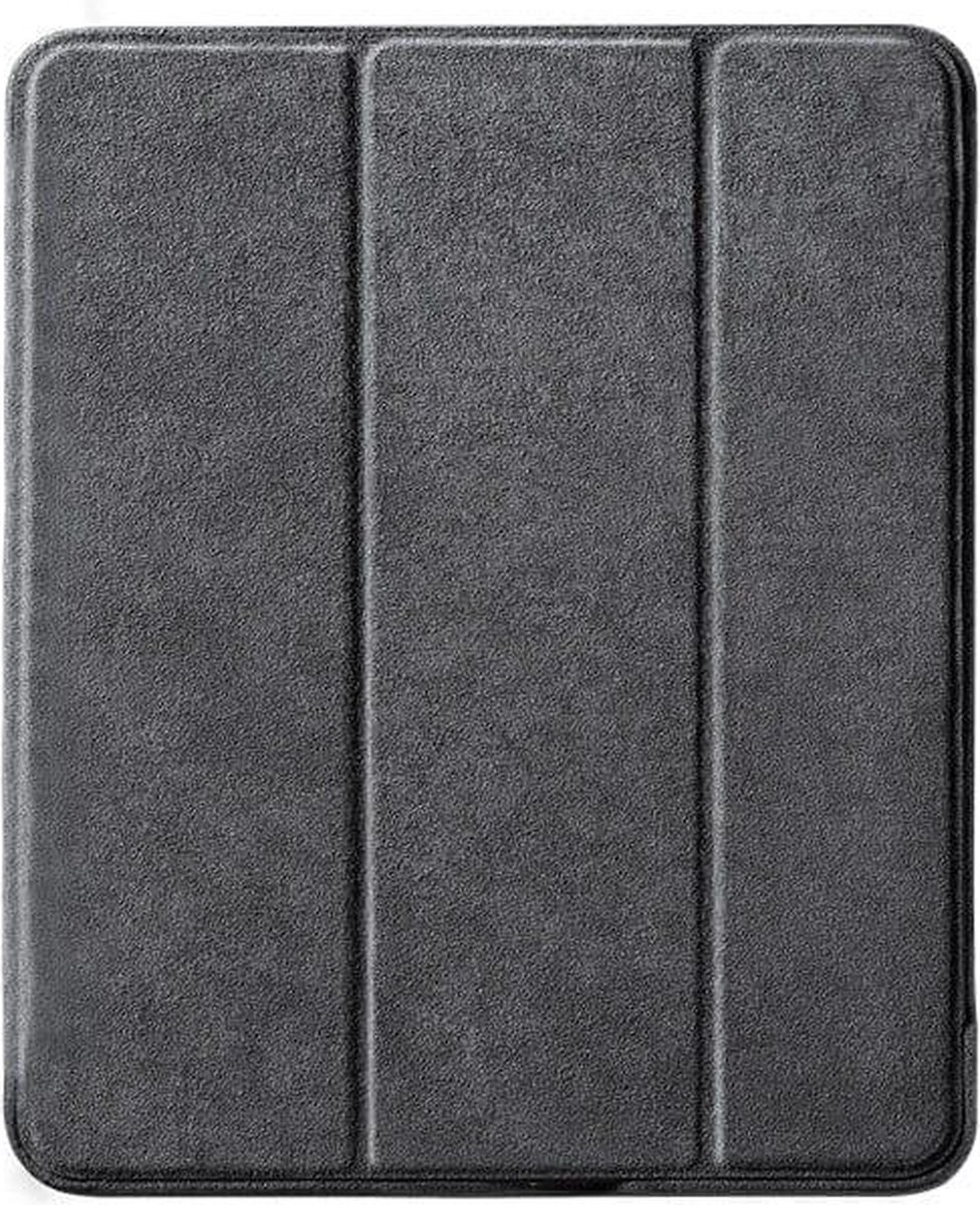 Alcantara Hoesje Geschikt Voor iPad Pro 2024 (13 inch) Cover - Space Grey