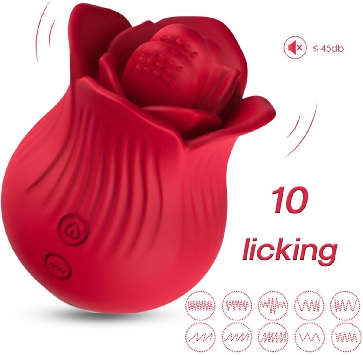 Goedkoopste ARMONY - ROSE VIBRATOR & STIMULATOR RED | VIBRATOR | CLITORIS VIBRATOR | SEKSPEELTJES VOOR VROUW | SEX TOYS VOOR VROUW | STIMULATIE CLITORIS