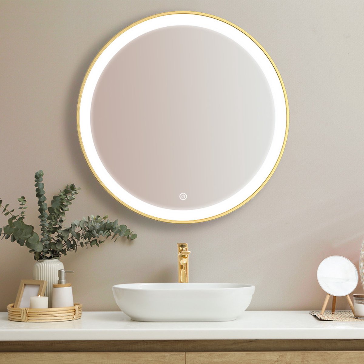 Plieger spiegel met led-verlichting 40x60 cm