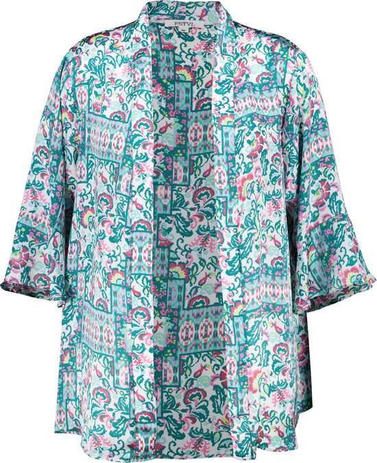 MS Mode Blouse Kimono met print
