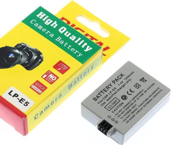 Camera Batterij Accu LP-E5 1500mAh Canon 1000D 450D 500D | bol.com