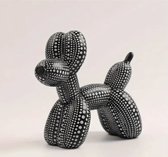 Mauropet - Ballon hond - Zwart met stippen - Beeld Sculptuur - UNIEK!