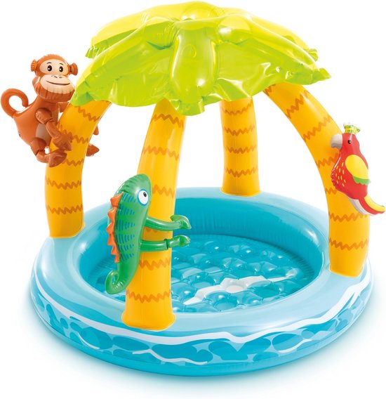 Intex Tropical Island Baby Pool - Opblaaszwembad - Ø 102 x 86 cm