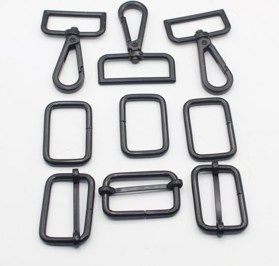 GUBOCA 80 stuks D-ring en schuifgespen van metaal, tassenaccessoires om te naaien, voor rugzakken, handtassen, riem, knutselen, doe-het-zelf, Brons, 32mm