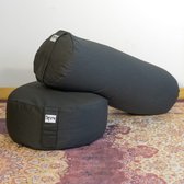 Zwart Yoga Bolster en Kussen Set BOL WEEKENDDEAL