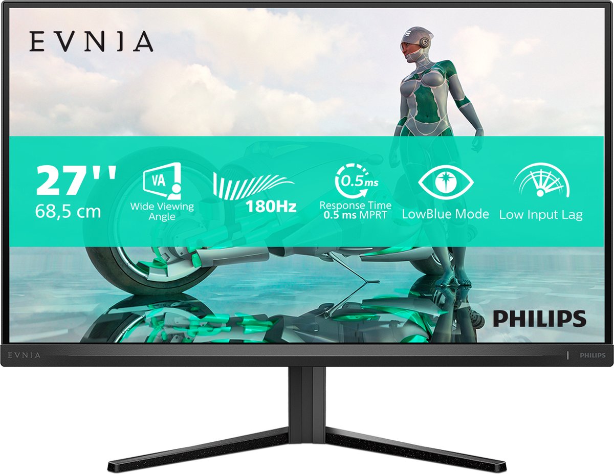 Philips Evnia 27M2N3200S/00 gaming monitor 2x HDMI, 1x Displayport, HDR10, 180 Hz