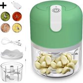 COCHO® Hakmolen elektrische - USB oplaadbal - Mini Portable Chopper - 250ml - Groen - Groentesijder