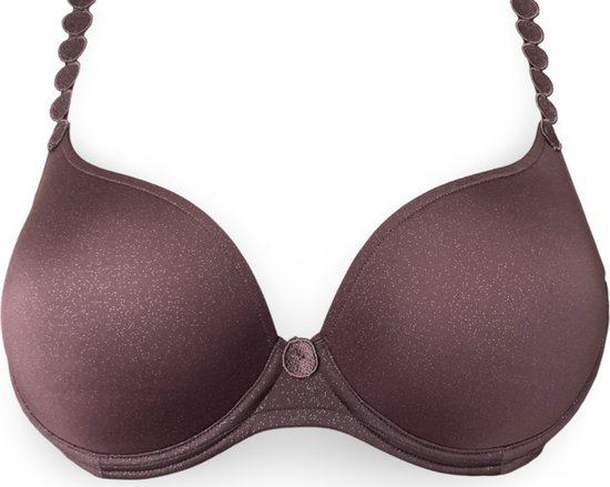 Soutien-gorge rembourré à armatures Tom Marie Jo L'Aventure 0120826 Aubergine 70E