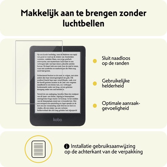 Hoesje Geschikt voor Kobo Clara BW Hoes Bescherm Hoesje Case Sleep Cover Met Screenprotector - Hoes Geschikt voor Kobo Clara BW Hoesje - Graffity van Hoesje  — afbeelding 3