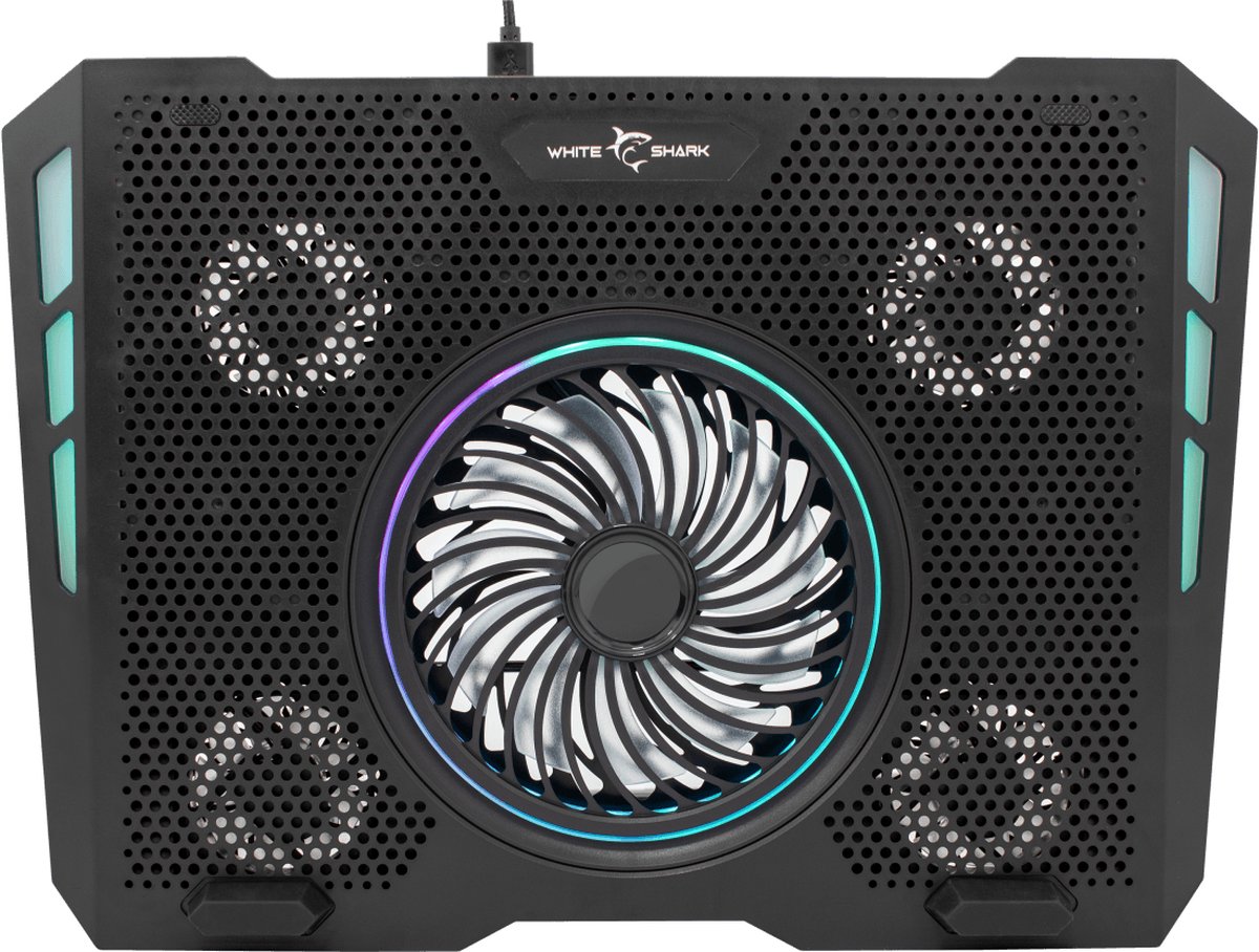 White Shark - AURORA - COOLING PAD - 5 ventilatoren RGB