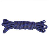 ronde veters voor wandelschoenen, sneakers.2 kleurig 120 cm zwart blauw