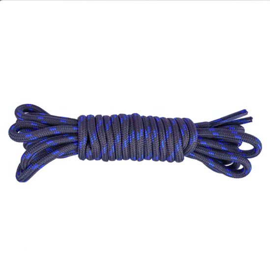 lacets ronds pour chaussures de marche, baskets 2 couleurs 120 cm noir bleu