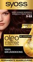 Syoss Oleo Intense - 3-22 Warm Dark Bordeaux - Teinture pour cheveux - Coloration des cheveux - 1 pièce