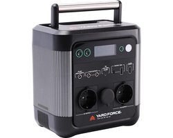 Yard Force LX PS600 - Powerstation - 518Wh - Batterij-Backup met 1200W Piek Pure Sine Wave AC Uitgangen - Zonnestroom Generator voor Camping, Woonwagen, Huisgebruik, Noordstroomvoorziening