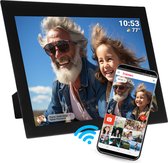 Denver Digitale Fotolijst 10.1 inch - Vaderdag Cadeau - Glas Display - HD - Frameo App - Fotokader - WiFi - 16GB - IPS Touchscreen - PFF1037B