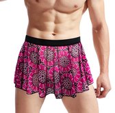 Sexy mannen rokje Rose Red - One size - Elastisch - Erotische heren kleding - Clubkleding - Ondergoed - Onderbroek