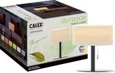 Calex Oplaadbare Tafellamp Cascia - Sfeerverlichting voor Binnen en Buiten - Draadloos - Dimbaar - Warm Wit Licht & RGB - Waterdicht - Zwart