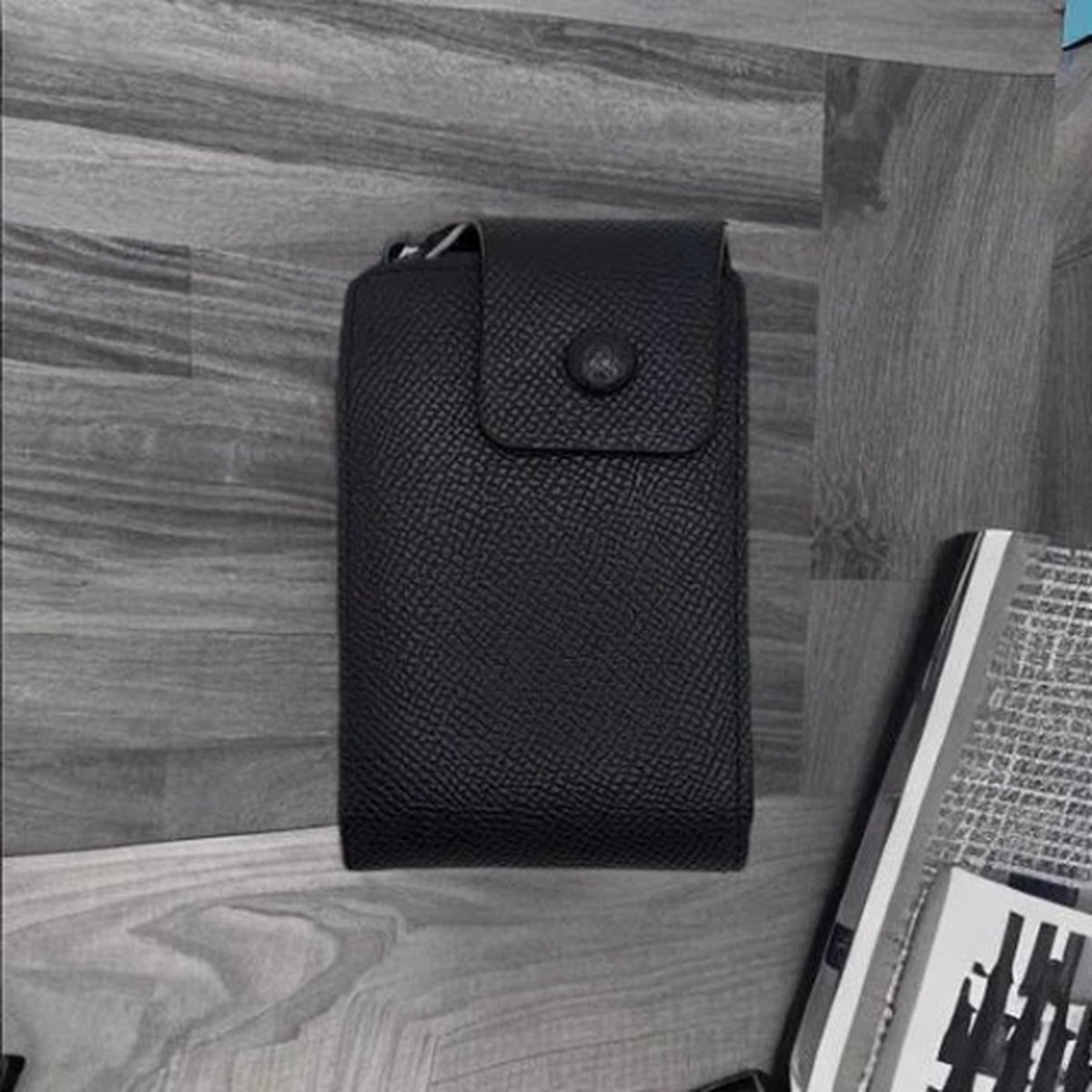 Knaak Creditcardhouder Donkerblauw - Compact - 12 Pasjes - Kunstleer - Met Kliksluiting