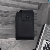 Knaak Porte-cartes Marron foncé - 12 cartes - porte-cartes - porte-cartes de crédit - porte-cartes - porte-carte bancaire - protège-cartes - porte-cartes - hommes et femmes