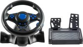 JKN Shop - Gaming Stuur - Race stuur - Triloptie - Gaming Stuurwiel PC - Geschikt voor PC / Nintendo Switch / Playstation / PS5 / Xbox - Met Pedalen - 7 in 1 - Zwart
