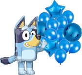 Bluey ballon set - 60x81cm - Folie Ballon - Themafeest - Verjaardag - Ballonnen - Versiering - Helium ballon