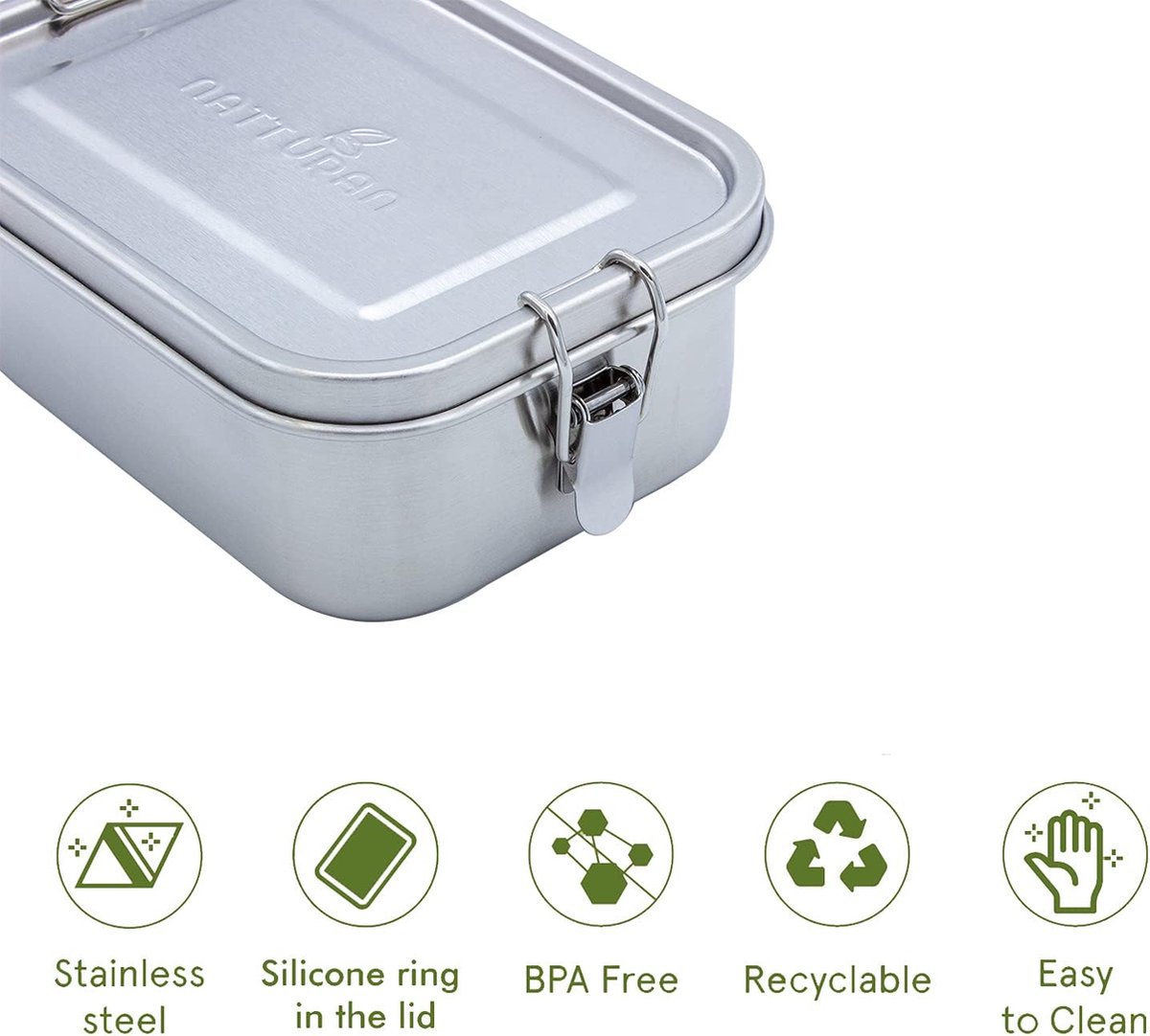 SMACHT 800ml - Boîte à Repas En Acier Inoxydable Pour Adulte