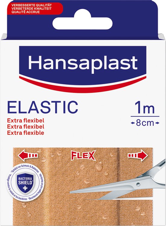 Hansaplast Elastic Pleisters - 1m x 8cm