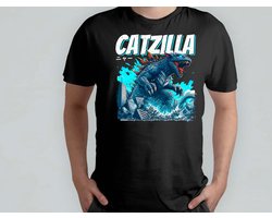 Catzilla Cool Cat - T Shirt - Cats - Gift - Cadeau - CatLovers - Meow - KittyLove - Katten - Kattenliefhebbers - Katjesliefde - Prrrfect