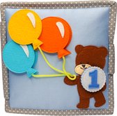 Jolly Designs Happy Bearsday - Mini Stil Boek - 12+ Maanden - Stil Boek voor Peuters - Educatief Speelgoed - Montessori Speelgoed - Babycadeau