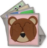 Jolly Designs Peek-a-boo - Mini Stil Boek - 6+ Maanden - Stil Boek voor Peuters - Educatief Speelgoed - Montessori Speelgoed - Perfect Nieuwgeboren en Doopcadeau