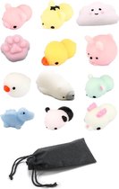 BrightSide Toys - Mochi Squishy - Fidget Toy - Etui Hondje 12 Stuks