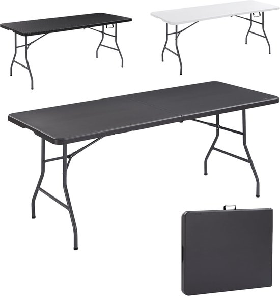 Buffettafel inklapbaar - Inklapbare tafel - 182x74cm - Vouwtafel - Campingtafel - Partytafel - Must have!