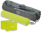 Bol.com Toorx Fitness Pilates Yoga set - 2x Yoga Blok - Yoga Mat - Pilates Mat - met Schoudertas aanbieding