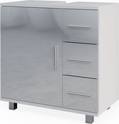 Vicco Ilias Wastafelonderkast – 60 x 60.8 cm Wit Hoogglans