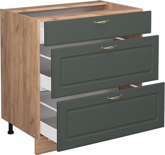 Vicco Küchenunterschrank Fame-Line 60 cm ohne Arbeitsplatte Anthrazit Landhaus kaufen bei